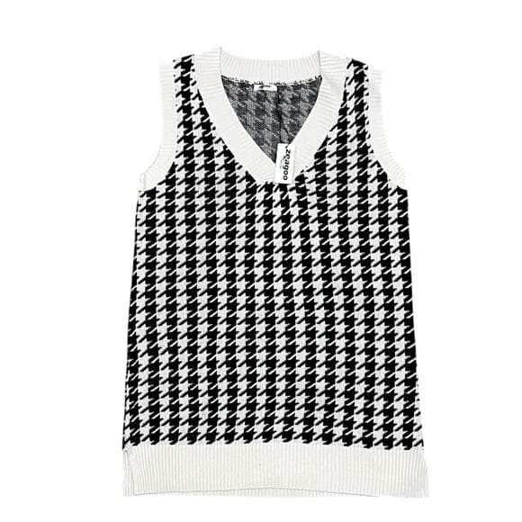Zeagoo Women’s Houndstooth Sweater Size Large - Thumbnail 5