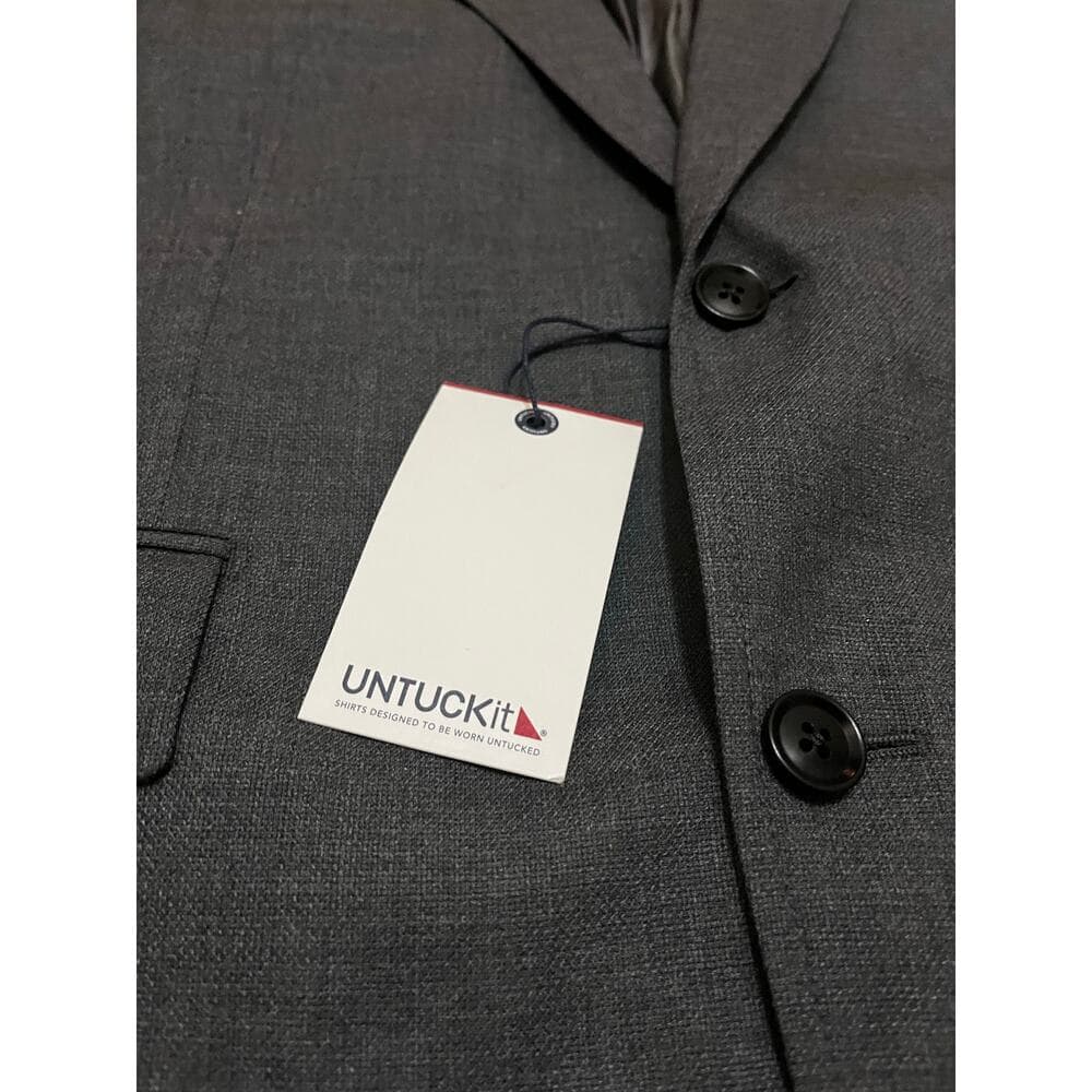 Untuckit Men’s Palazzo Grey Regular Size 42 R