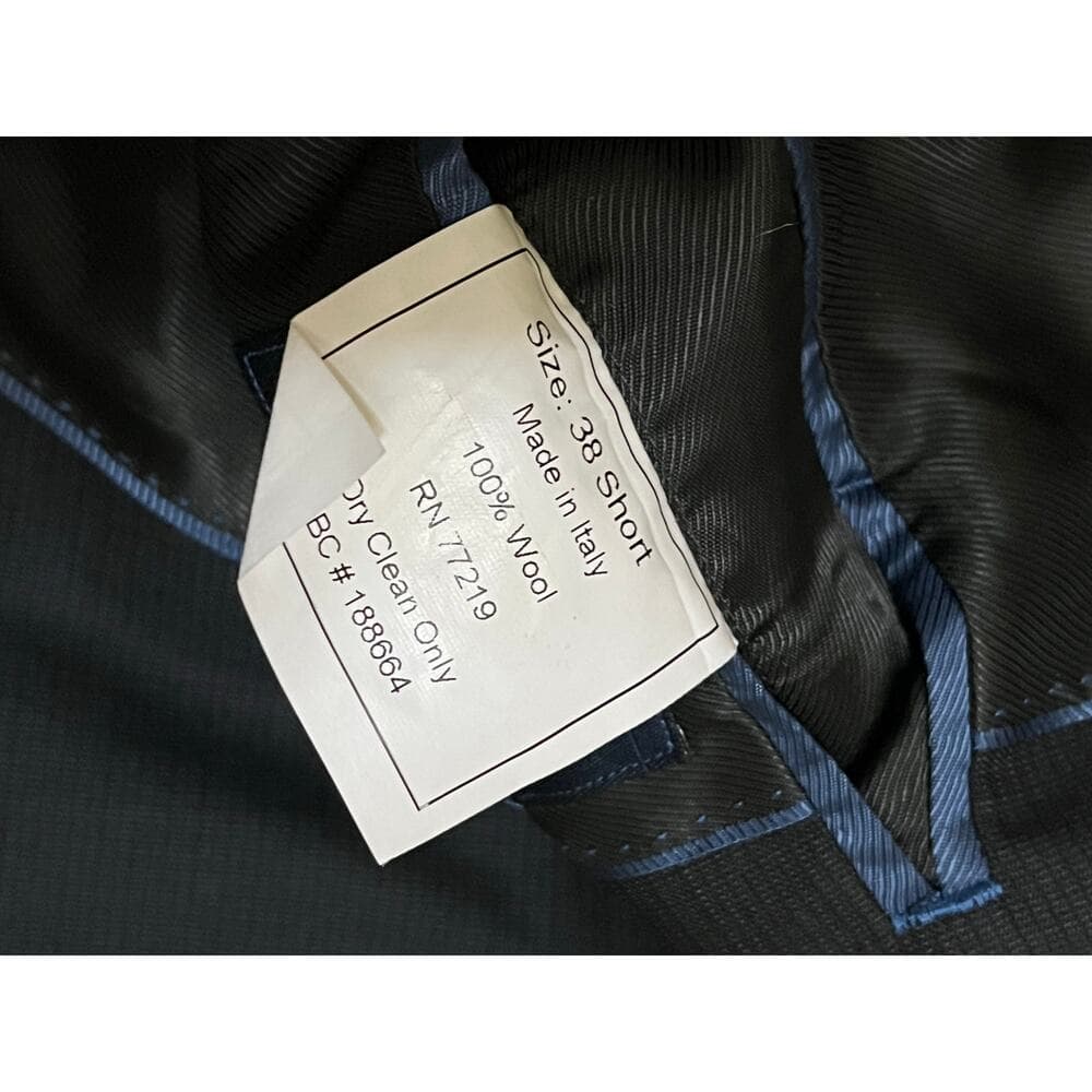 Zignone Men’s Navy Blue Blazers Size 38 - Thumbnail 7