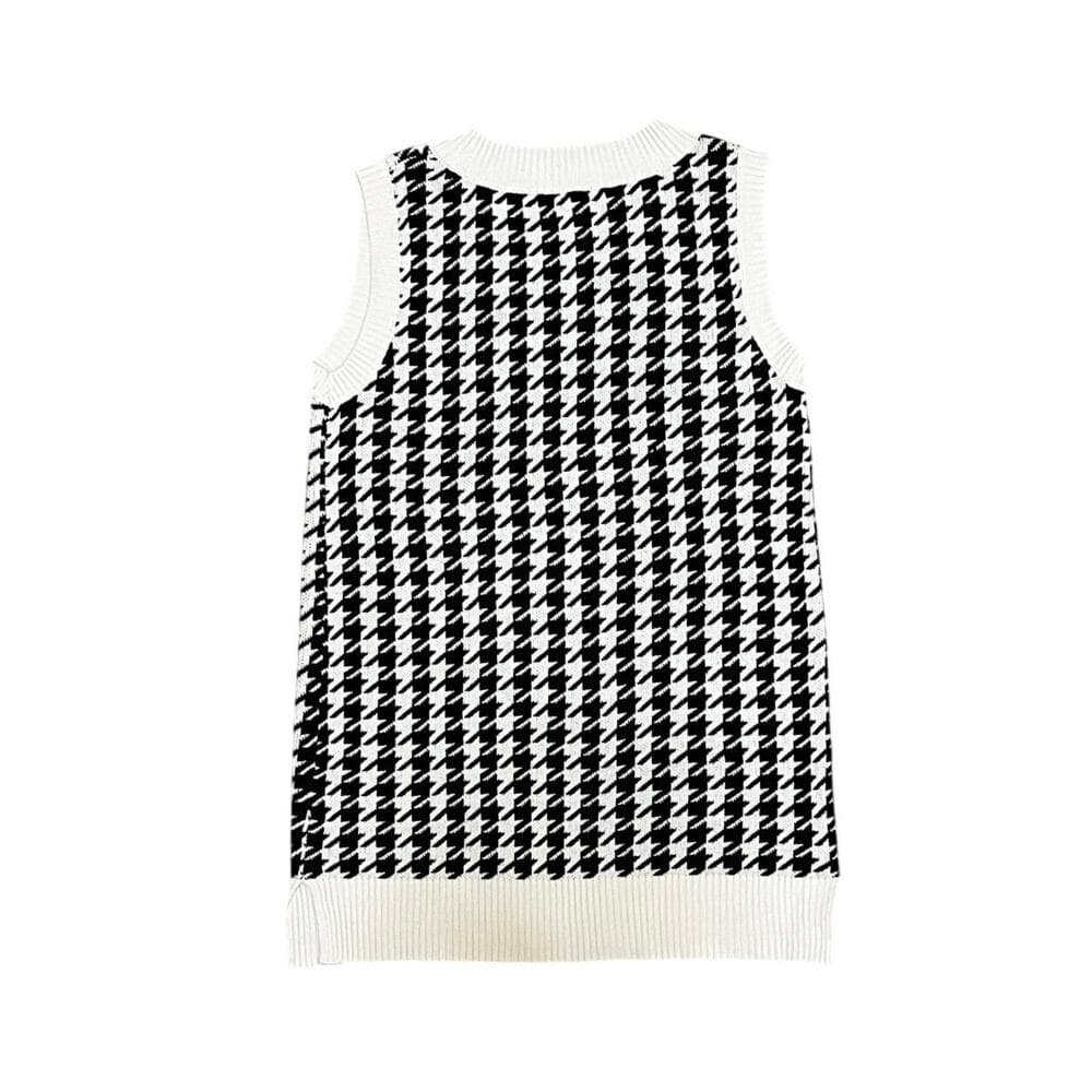 Zeagoo Women’s Houndstooth Sweater Size Large - Thumbnail 3