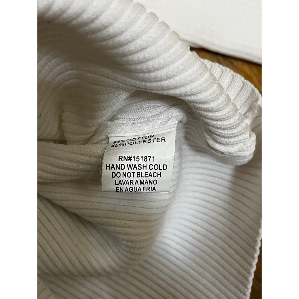 Roma Knit White Long Sleeve Top Size Large - Thumbnail 2