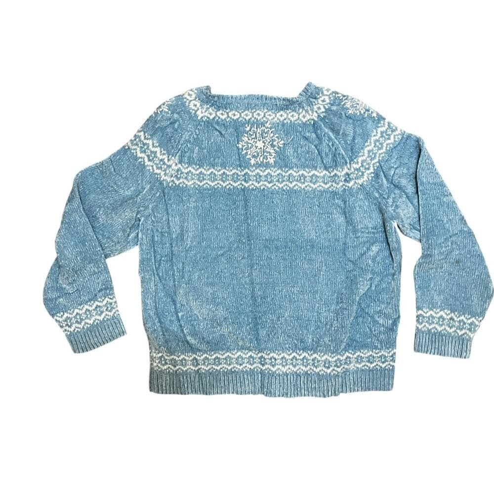 Alfred Dunner Blue Women’s Sweater Size Large 100% Acrylic - Thumbnail 3