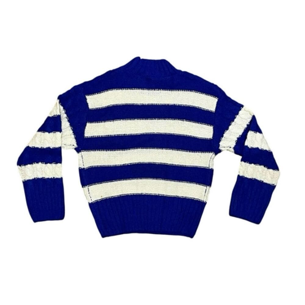 Love Tree Women’s Sweater Royal & White Size Small - Thumbnail 3