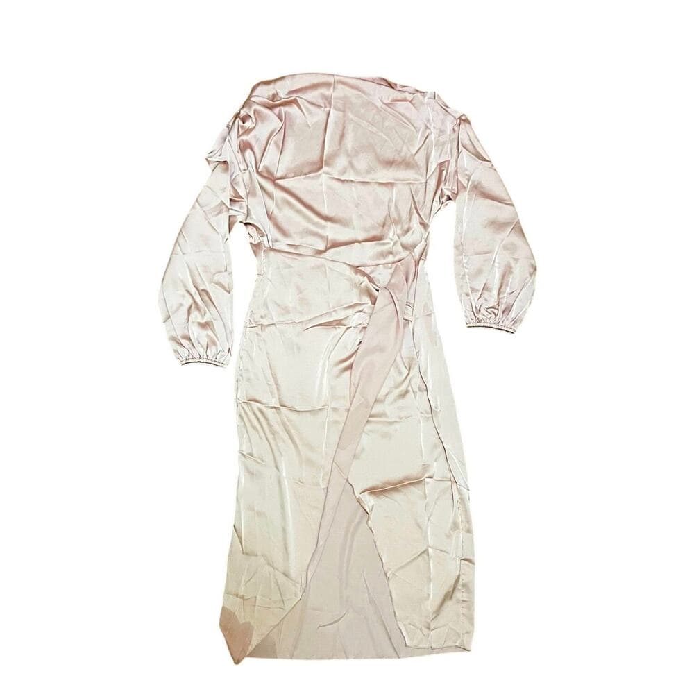 Light Pink Long Women’s Dress 97% Polyester 3% Elastane XXL - Thumbnail 3