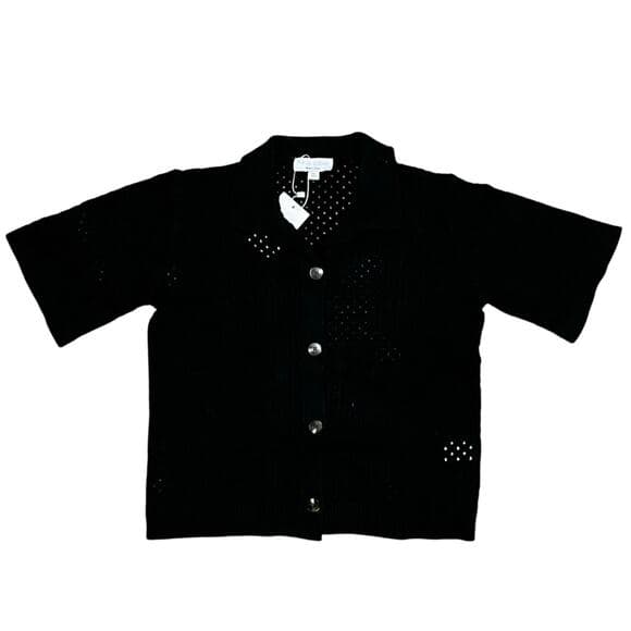 Aria Cove Black Womens Top Size 2 - Thumbnail 7