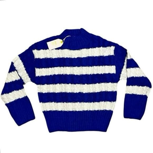Love Tree Women’s Sweater Royal & White Size Small - Thumbnail 5
