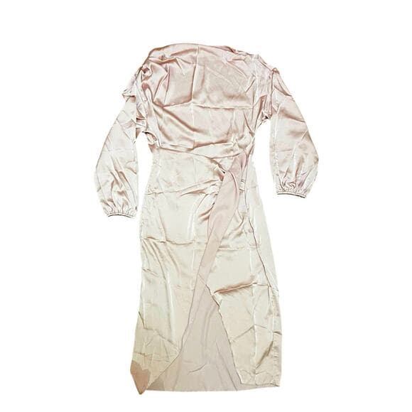 Light Pink Long Women’s Dress 97% Polyester 3% Elastane XXL - Thumbnail 4