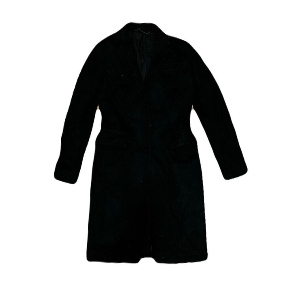 All Saints Wool Coat Black Collar With 2 Front Pockets - Thumbnail 3