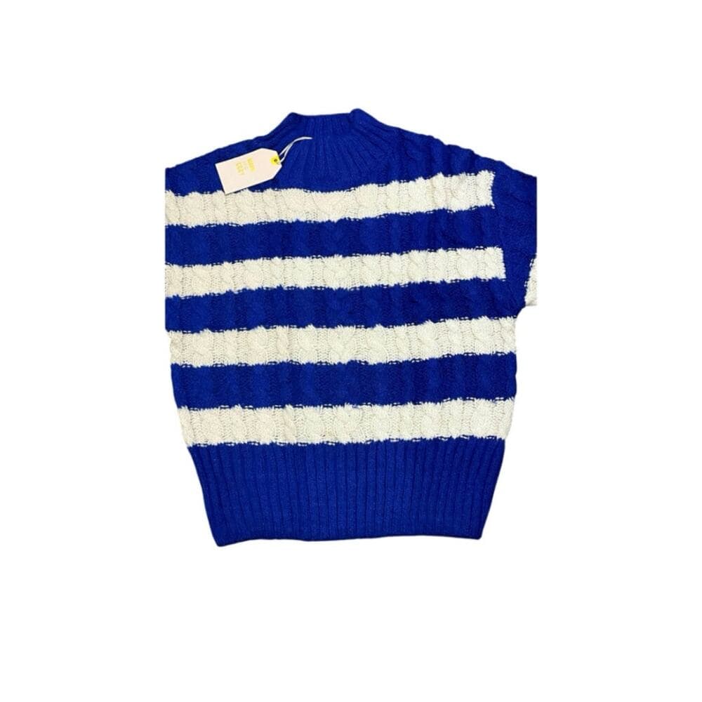 Love Tree Women’s Sweater Royal & White Size Small