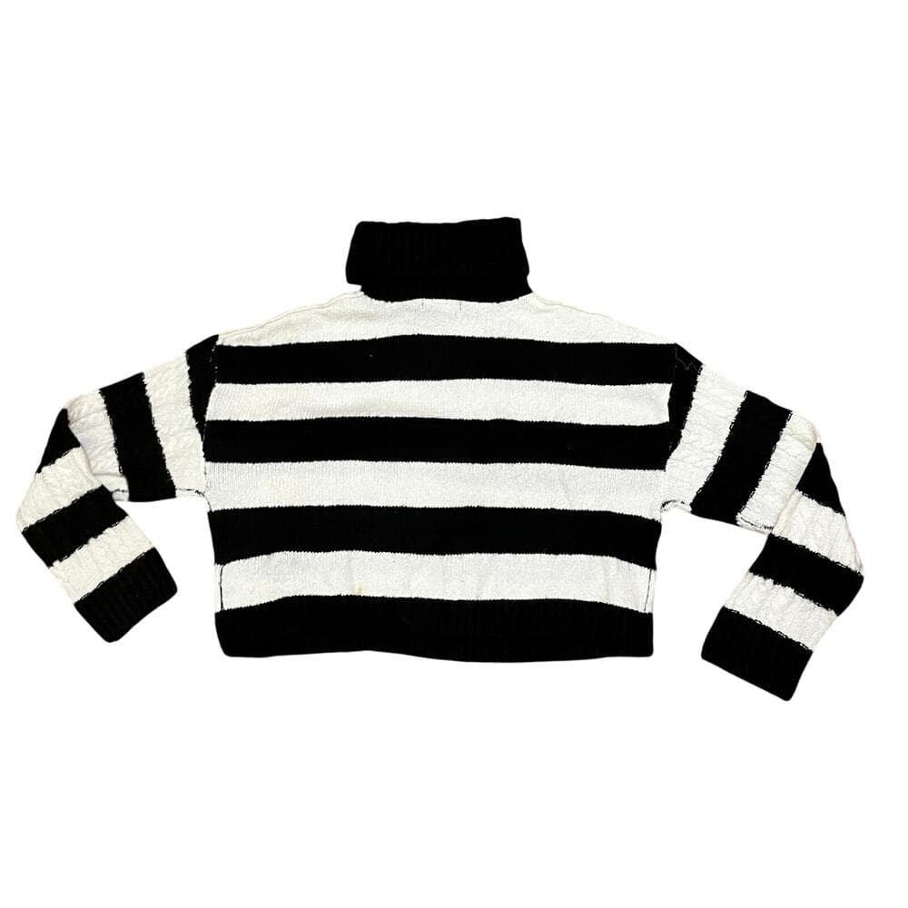 Love Tree Women’s Crop Top Black & White Size Large