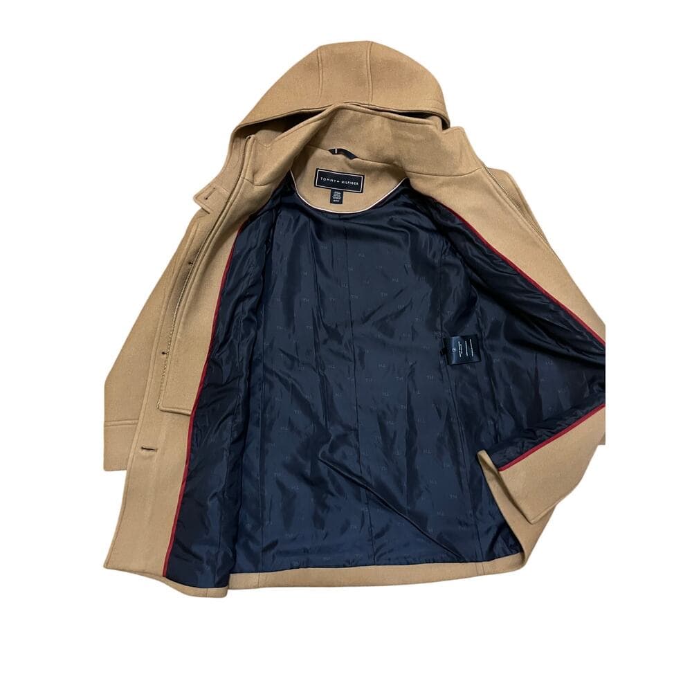 Tommy Hilfiger Women's Hooded Button-Front Coat Size SP - Thumbnail 4