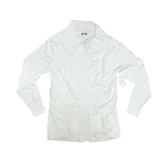 Cielo Jeans USA Style Sw565 White Women’s Long Sleeve Cover Up XL - Thumbnail 7