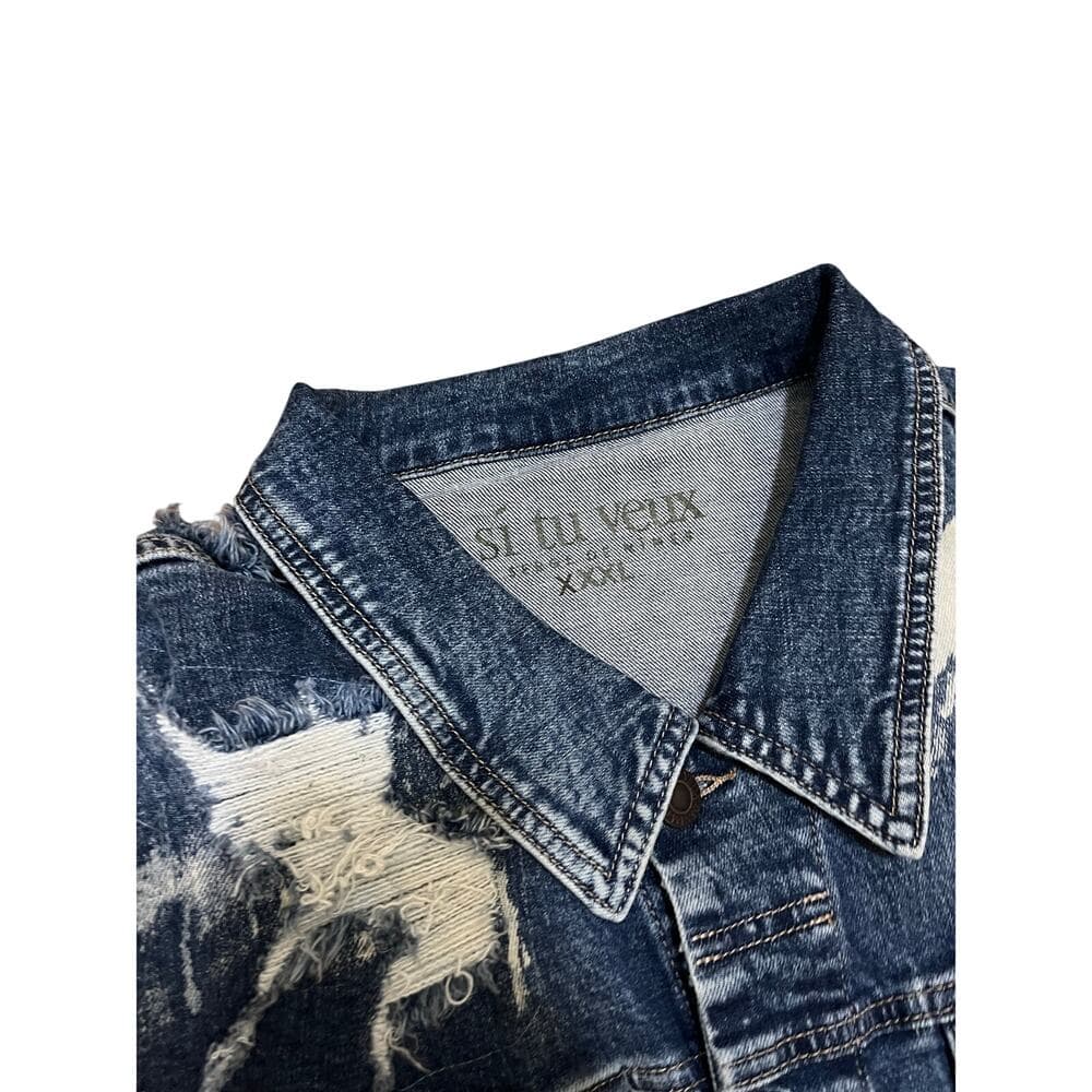 Si Tu Veux Blue Women’s Jean Vest Size XXXL