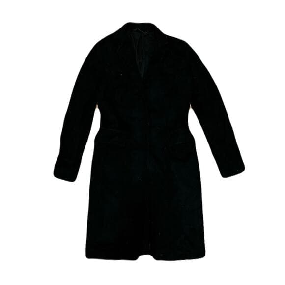 All Saints Wool Coat Black Collar With 2 Front Pockets - Thumbnail 4