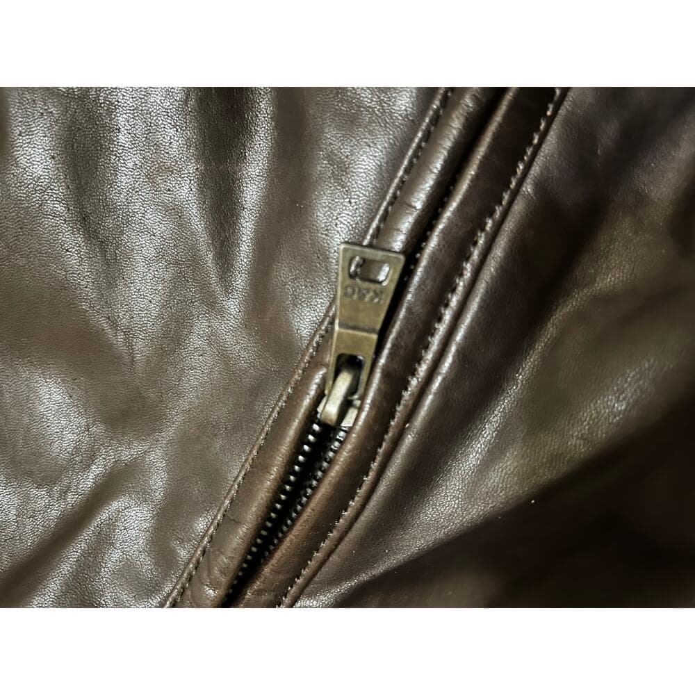 rare vintage knoles & carter leather jacket size 2XL
