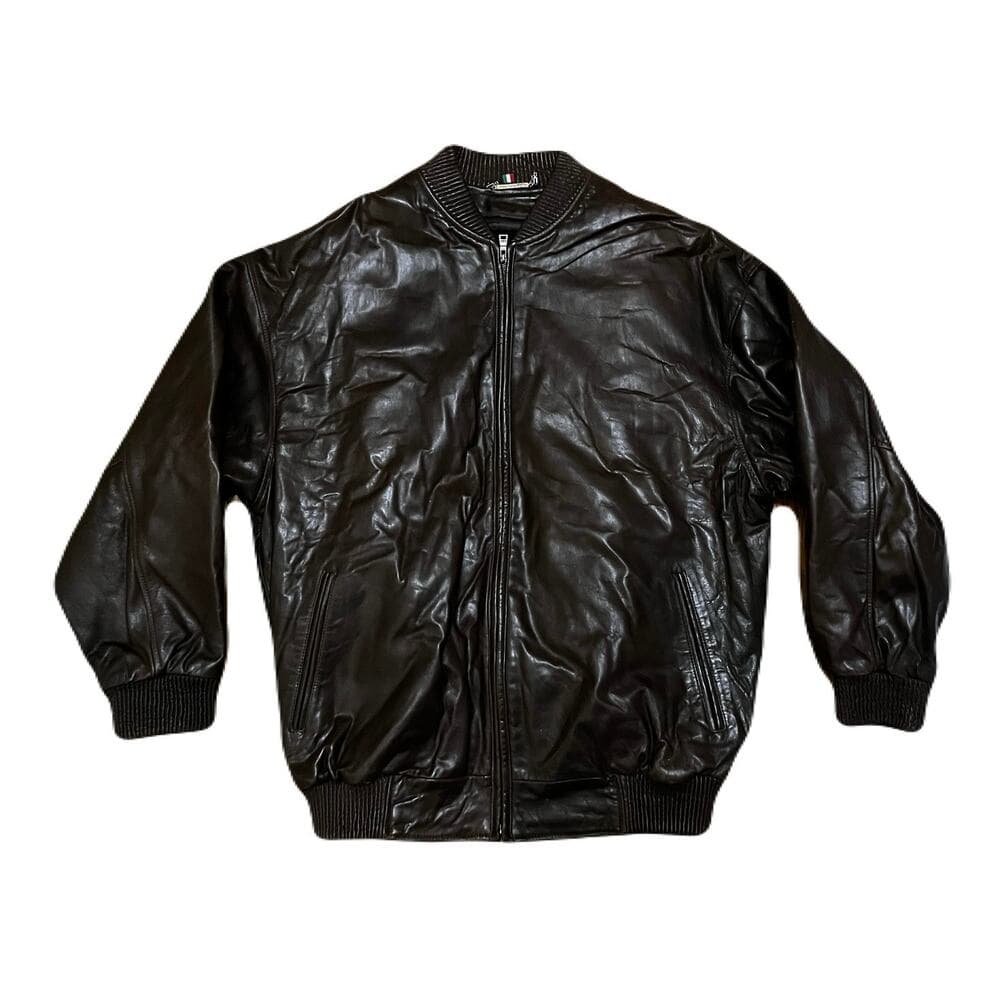 rare vintage knoles & carter leather jacket size 2XL - Thumbnail 7