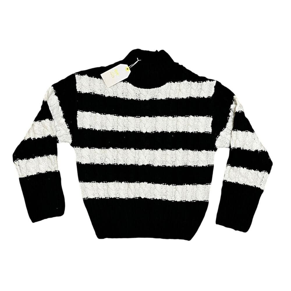 Love Tree CrewNeck Women’s Sweater Size Small Black & White