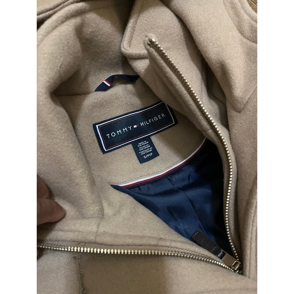 Tommy Hilfiger Women's Hooded Button-Front Coat Size SP - Thumbnail 2