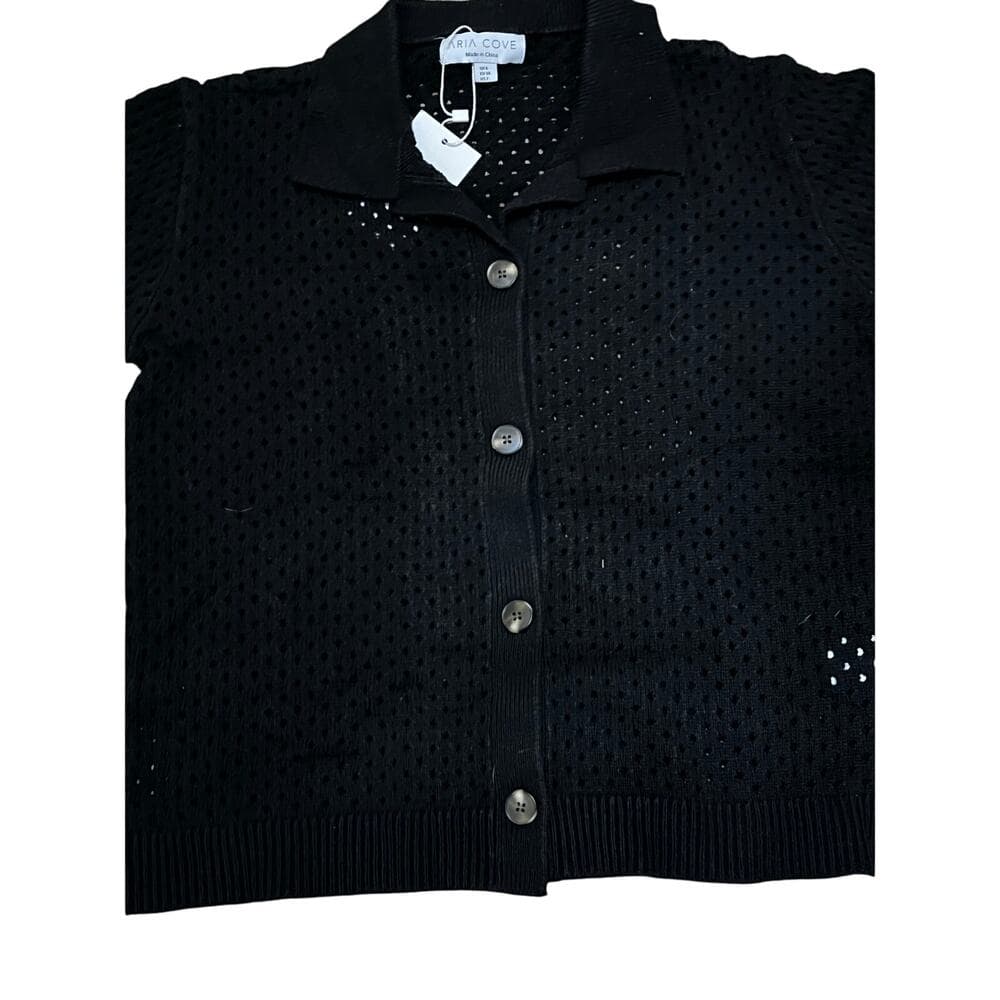 Aria Cove Black Womens Top Size 2