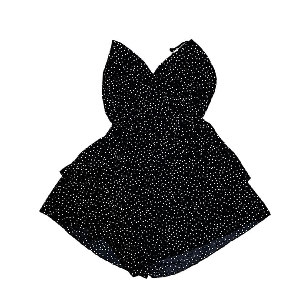 SHEIN Black Women’s Dress With White Dots Size XL - Thumbnail 2