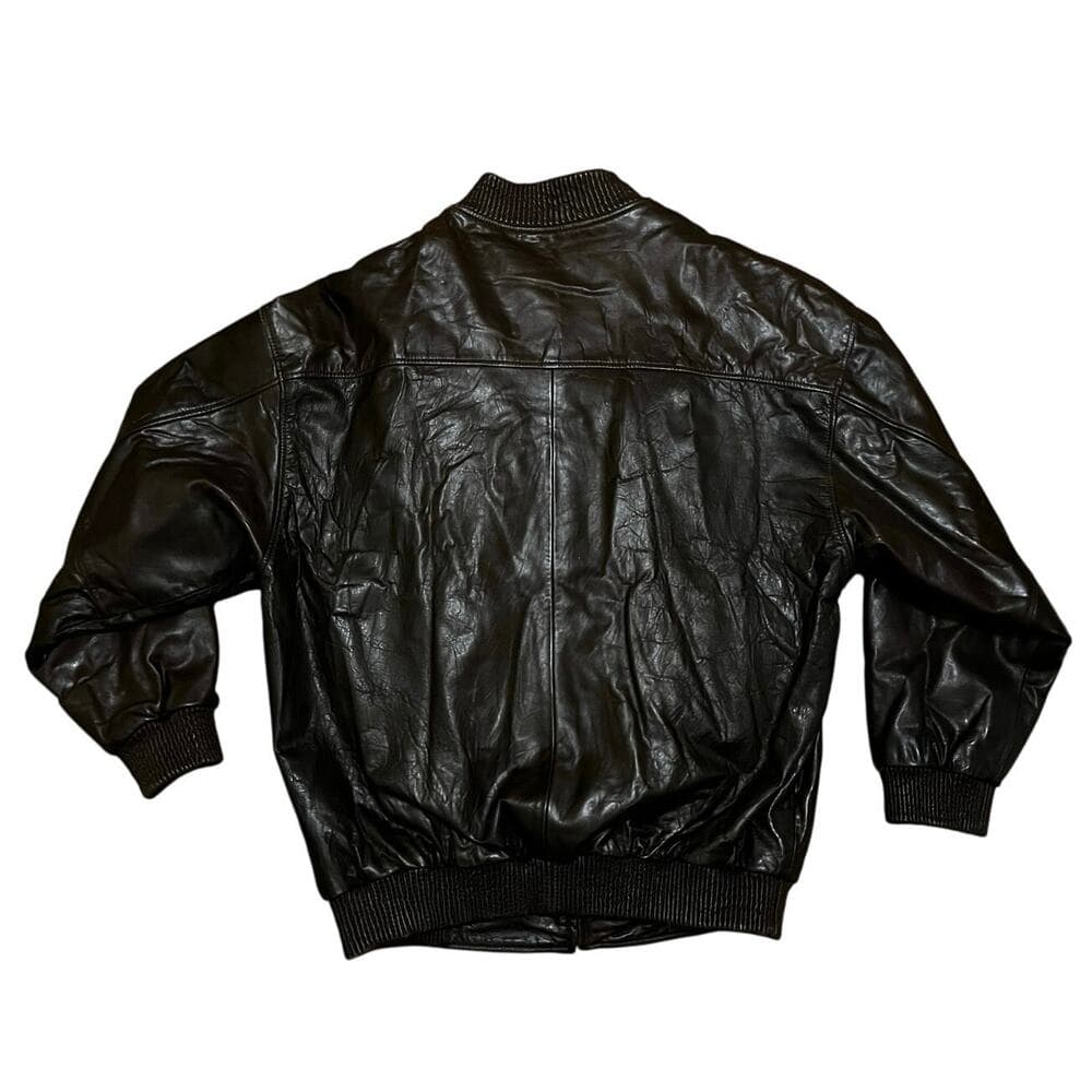 rare vintage knoles & carter leather jacket size 2XL - Thumbnail 6