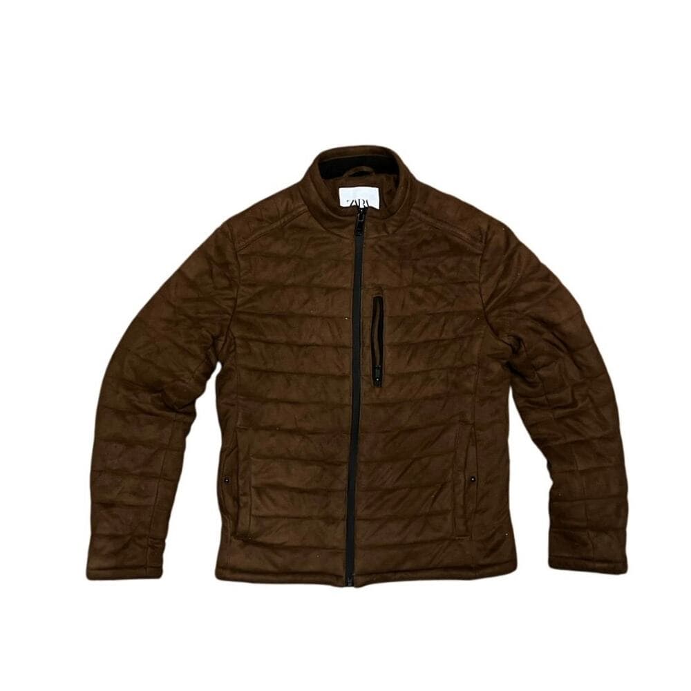 Zara Men’s Brown Jacket Size Medium In Good Condition - Thumbnail 4