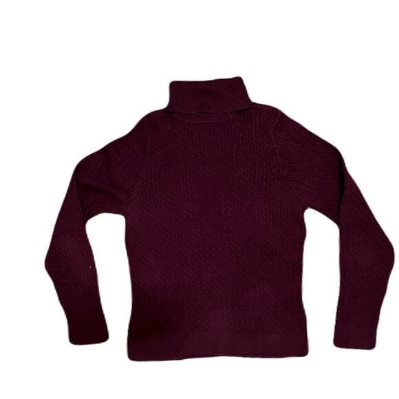 Jeanne Pierre burgundy turtleneck Size PL - Thumbnail 5