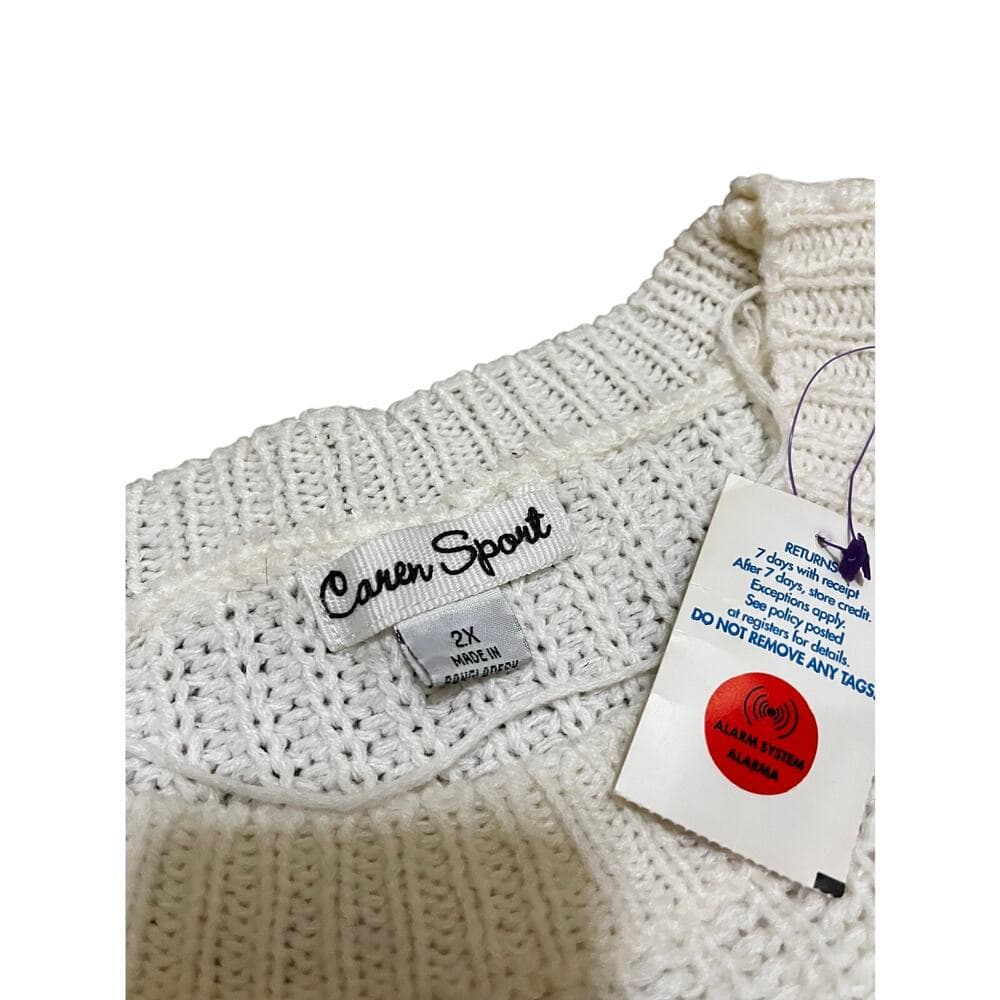 Canes Sport white Women’s Long Sleeve With Rips on the Side - Thumbnail 2