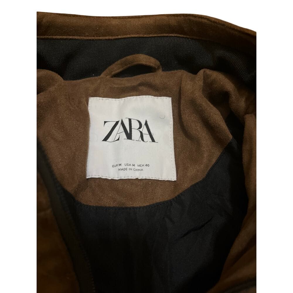 Zara Men’s Brown Jacket Size Medium In Good Condition - Thumbnail 2