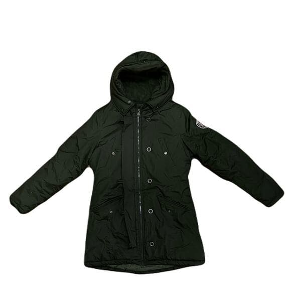 Madden Girl Quilted Soft Lining Long Jacket Multi-Pockets Coat Black Woman’s Med - Thumbnail 5