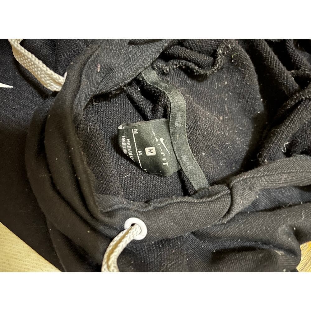 Nike Black Hoodie With White Nike Check Size Medium - Thumbnail 3