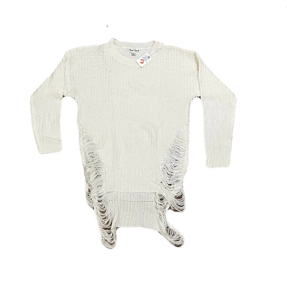 Canes Sport white Women’s Long Sleeve With Rips on the Side - Thumbnail 3