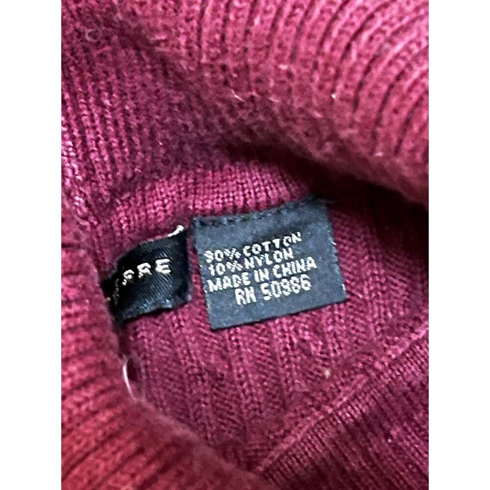 Jeanne Pierre burgundy turtleneck Size PL - Thumbnail 3