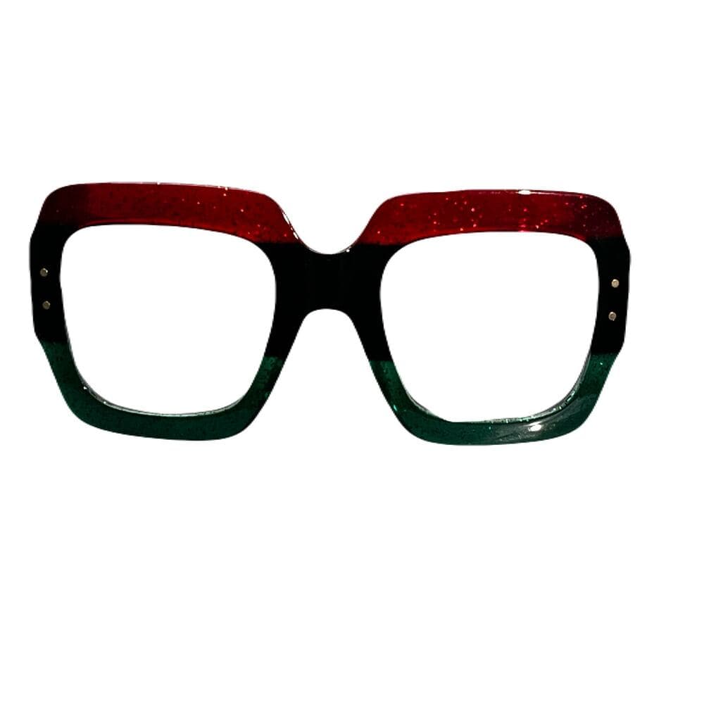 Oversized Exaggerated Retro Clear Lens Eye Glasses Big Square Thick Black Frame - Thumbnail 5