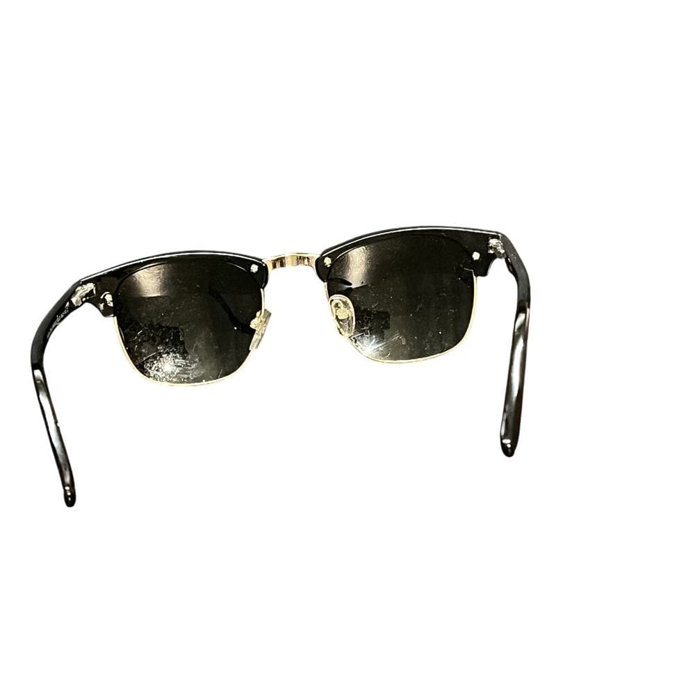 Black Men’s Sunglasses With Gold Lining Eye-Max 8504 Shinning Black 49-21-143 L2 - Thumbnail 4