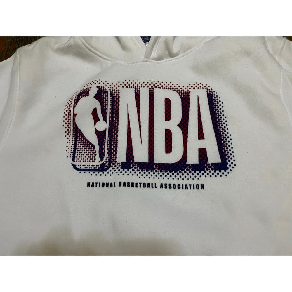 White NBA Kids Hoodie Size 14/16 Brand New - Thumbnail 2