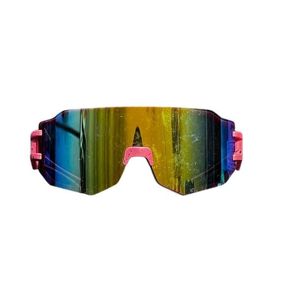 Korbin X Sunglasses in Satin Neon (Blue Multilayer Mirror Lens) DR7602-2851MR - Thumbnail 7