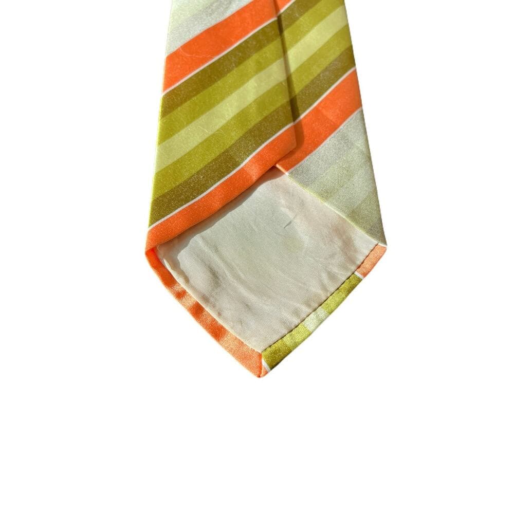 Green & Peach Men’s Tie - Thumbnail 2