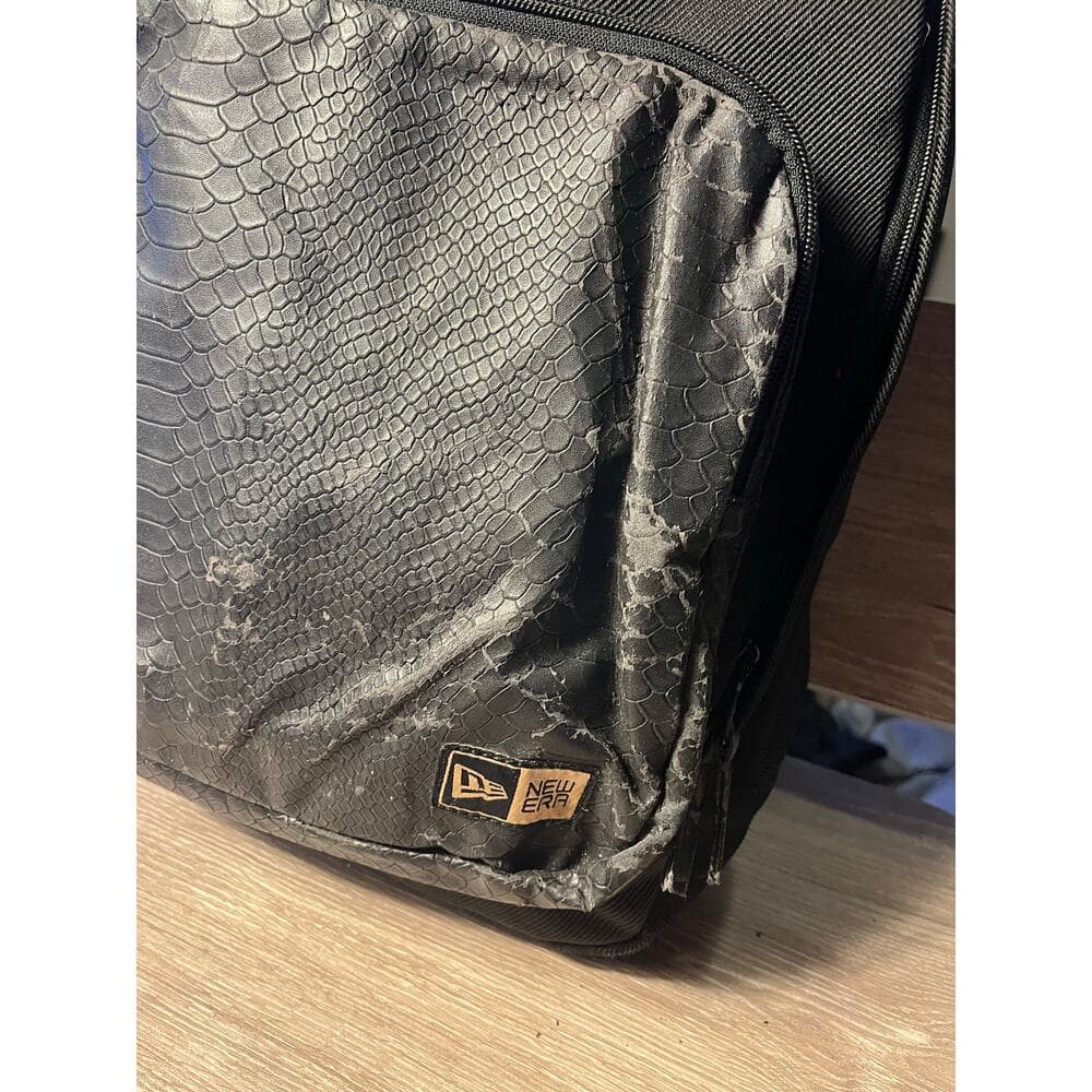 New Era Black Backpack With Red Inside In Fair Condition - Thumbnail 6