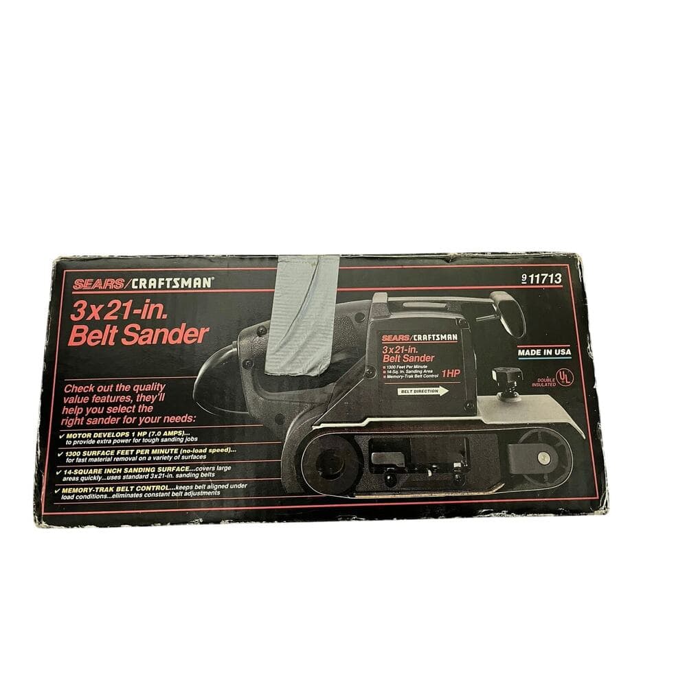 VINTAGE SEARS / CRAFTSMAN 3" x 21" BELT SANDER, 315.117131, 1 HP. - Thumbnail 3