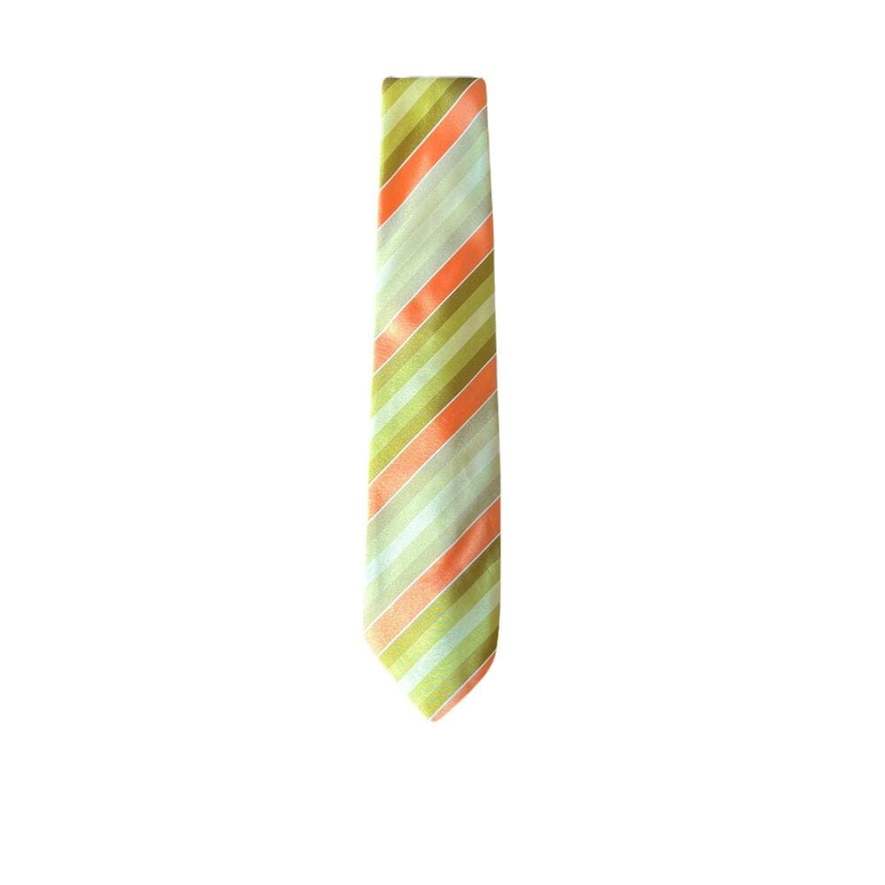 Green & Peach Men’s Tie - Thumbnail 3