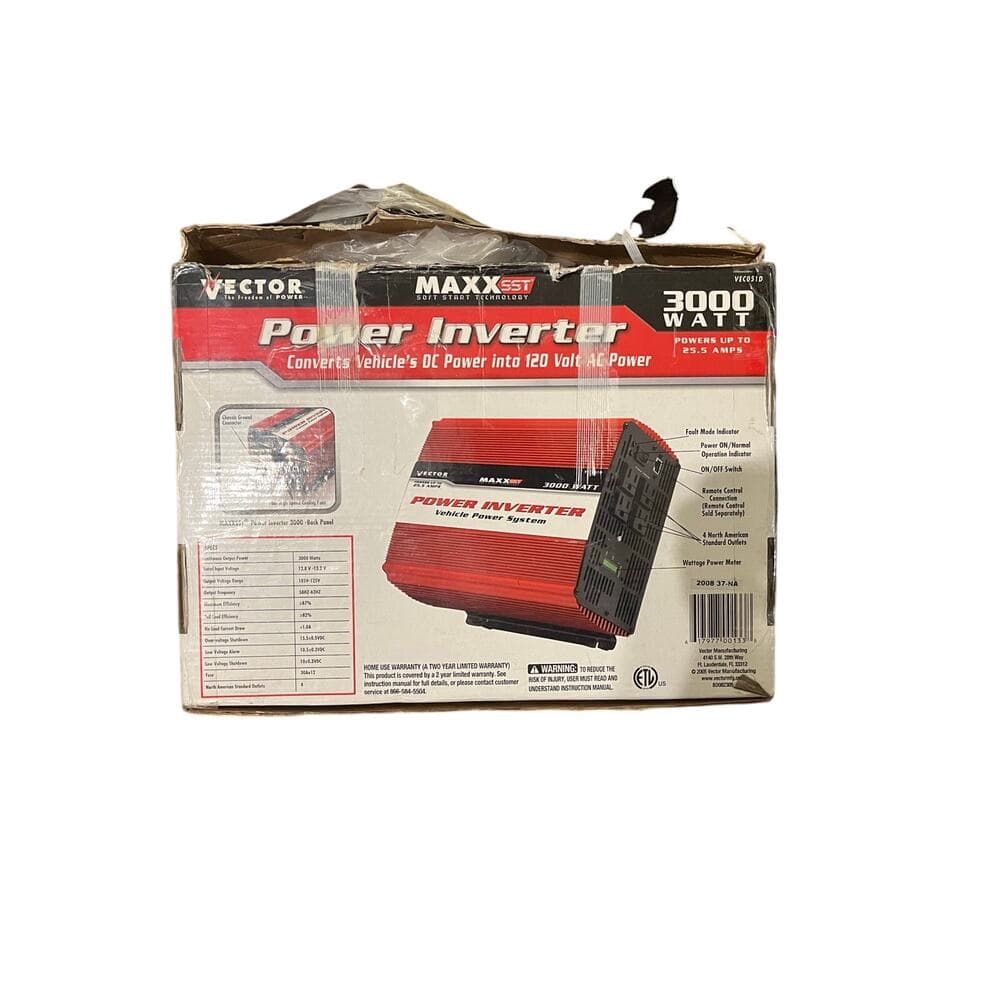 Vector 3000 Watt Power Inverter VEC051D - Thumbnail 2
