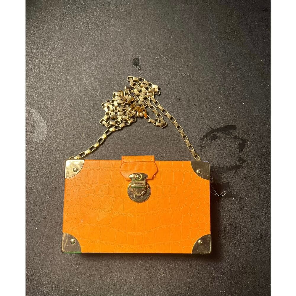 orange Women’s Box SHEIN Bag 8” X 5” - Thumbnail 2
