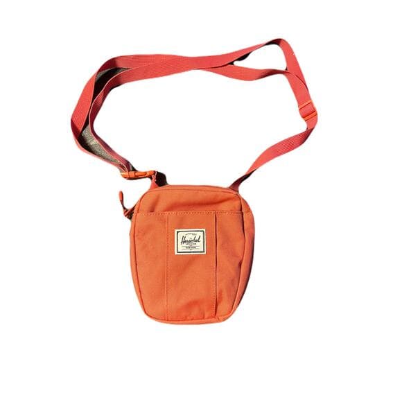 Salmon Pink Herschel Supply Co. Crossbody Bag . Lightly Used 7” L X 6” W - Thumbnail 5