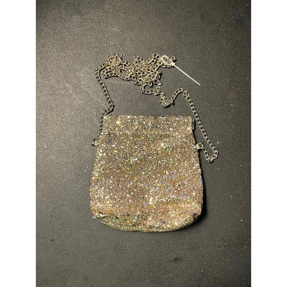 Women’s Gold sparkly mini bag 5” L X 5” W - Thumbnail 3