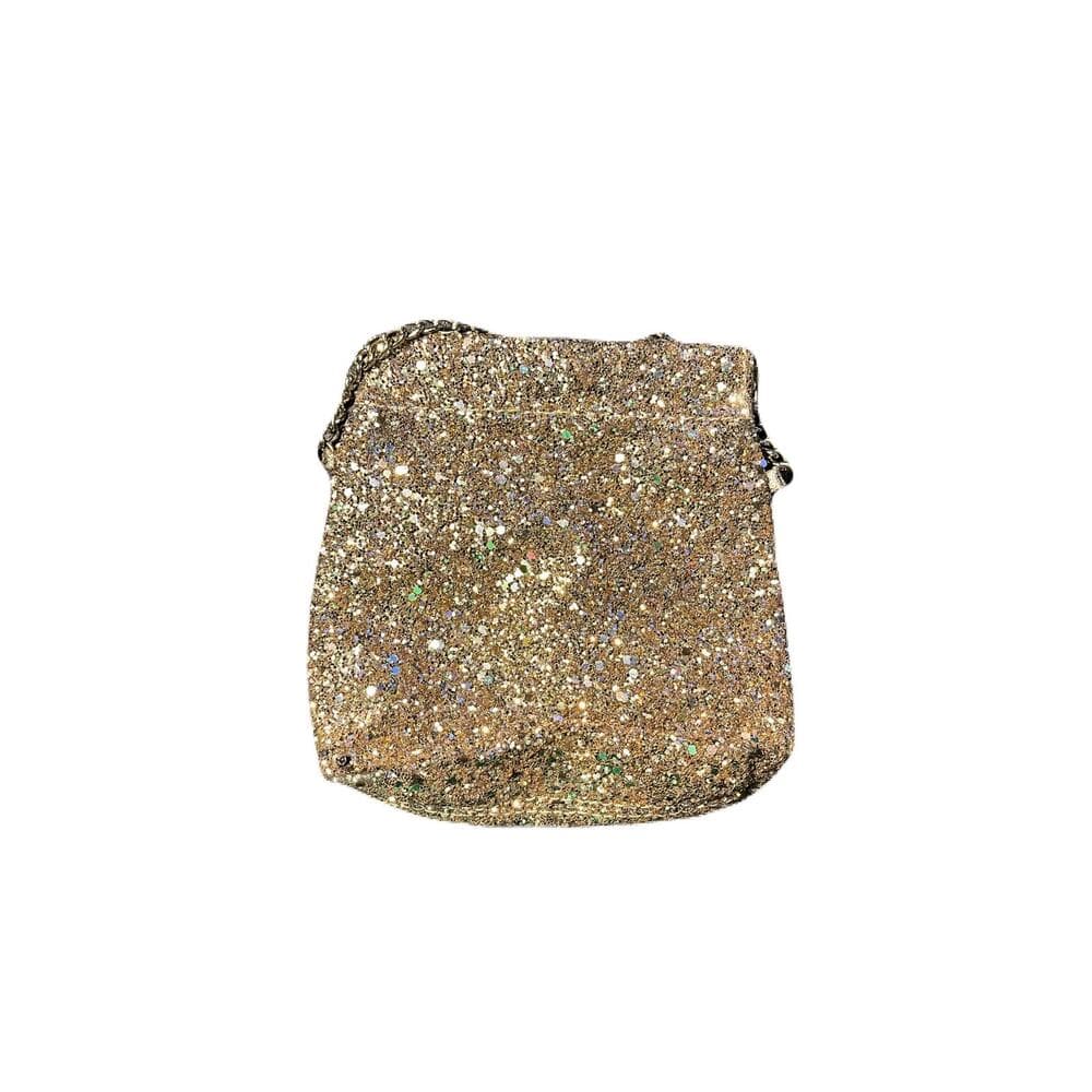 Women’s Gold sparkly mini bag 5” L X 5” W - Thumbnail 4