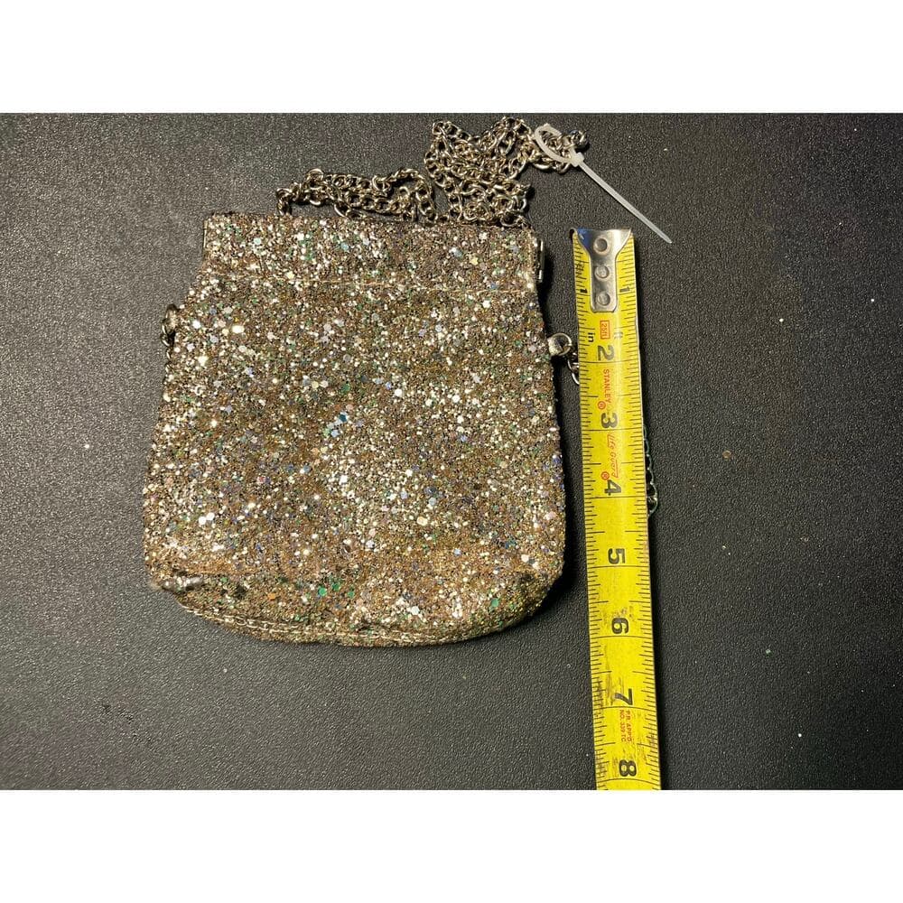 Women’s Gold sparkly mini bag 5” L X 5” W - Thumbnail 2