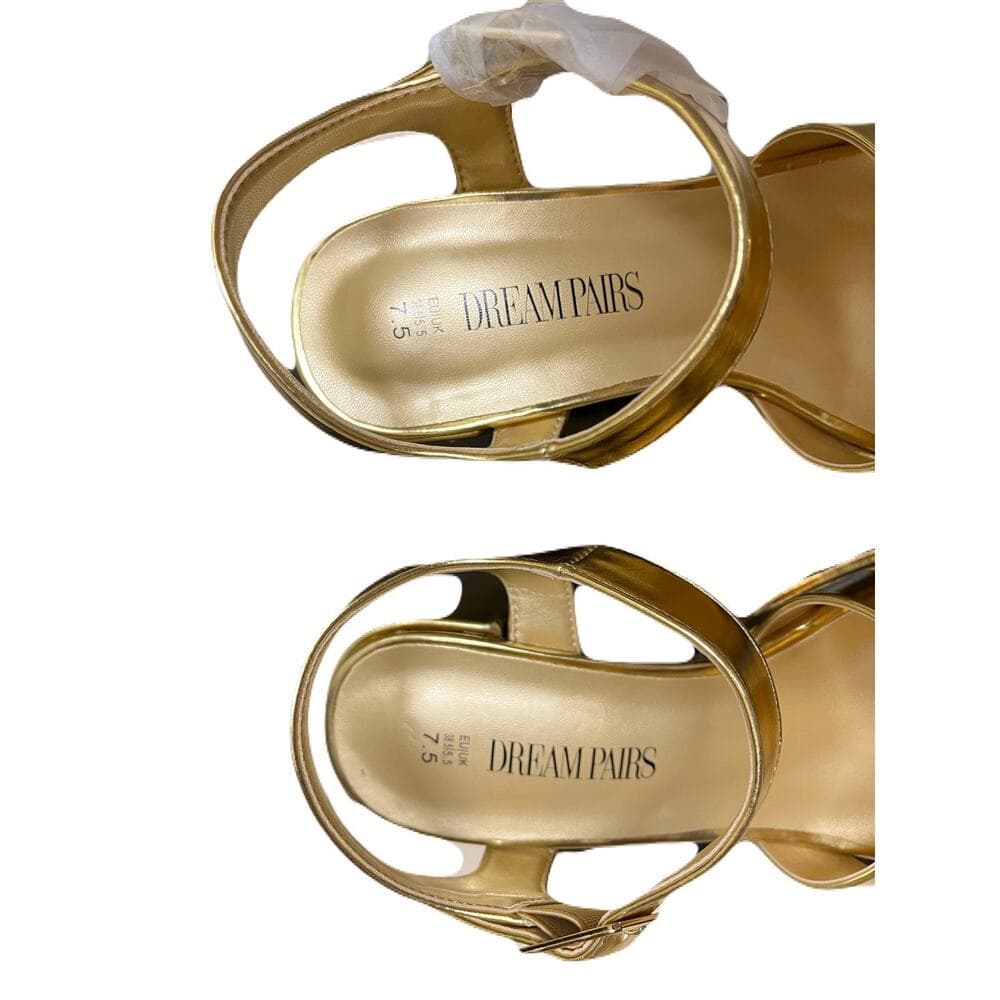 Dream Pairs Women’s Shoes Gold-Metallic Size 7.5 - Thumbnail 4