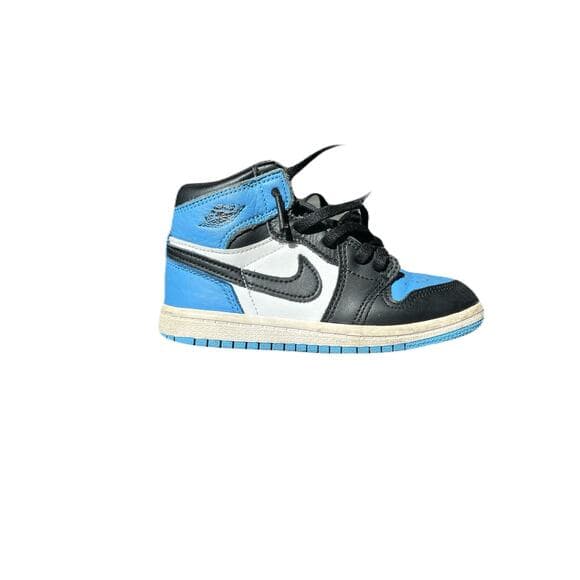Jordan 1 High University Blue UNC Toe Toddler Sizes 9C FD1413-400 Baby Blue - Thumbnail 5