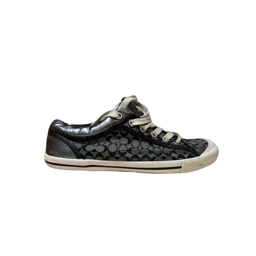 coach francesca Shoes Black pewter Used Authentic Size 7 in fair condition - Thumbnail 7